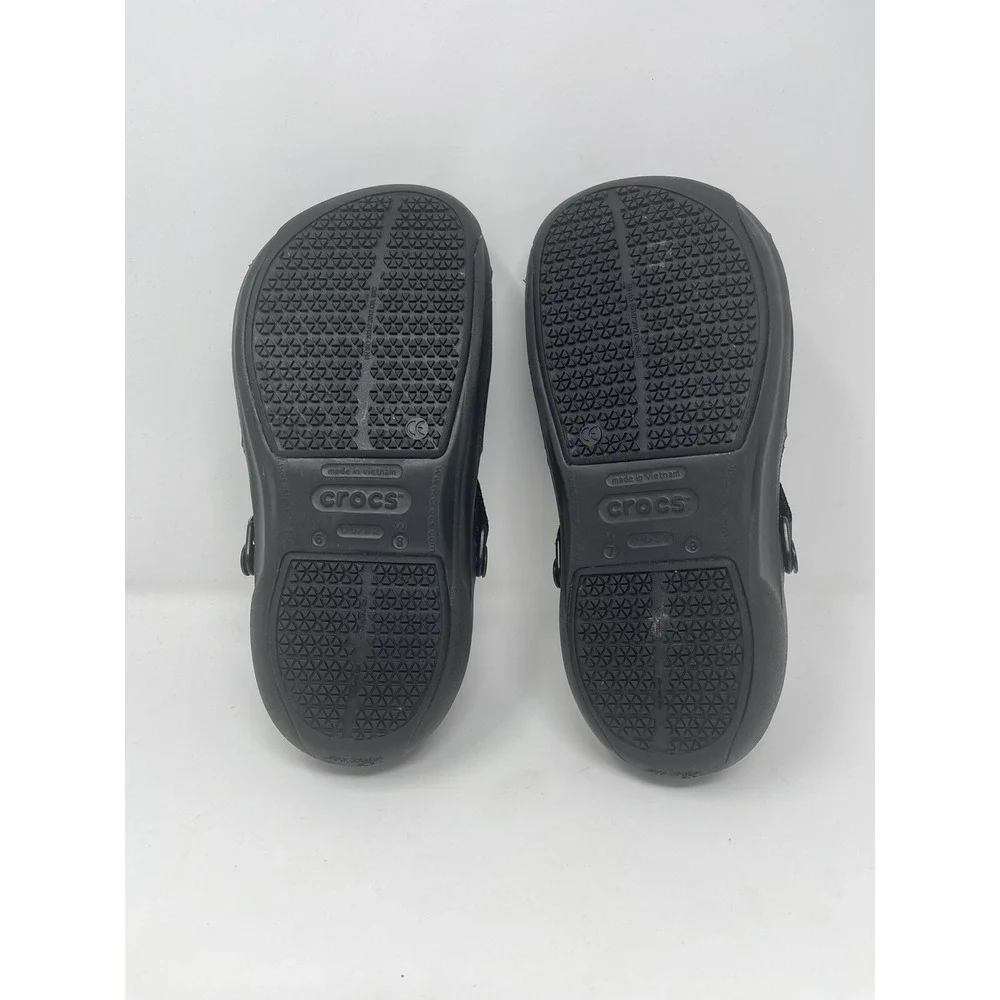 Crocs Mens Bistro Pro LiteRide Comfort Clogs Slip On Black M 6,7 - W 8,9 *Read‎